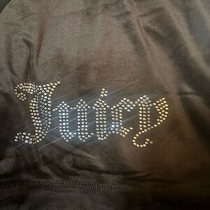 Juicy Couture Black Velour Zip Up